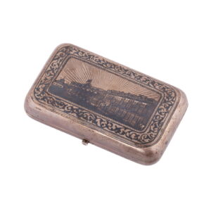 A Russian silver and niello cigarette case — image 1
