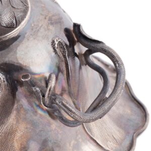 Russian silver-gilt vase with engravings — image 4