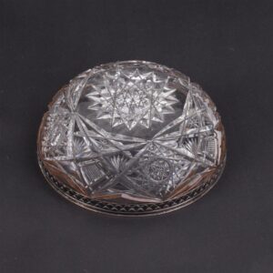 Russian silver & crystal vase with a"fish scale" — image 2