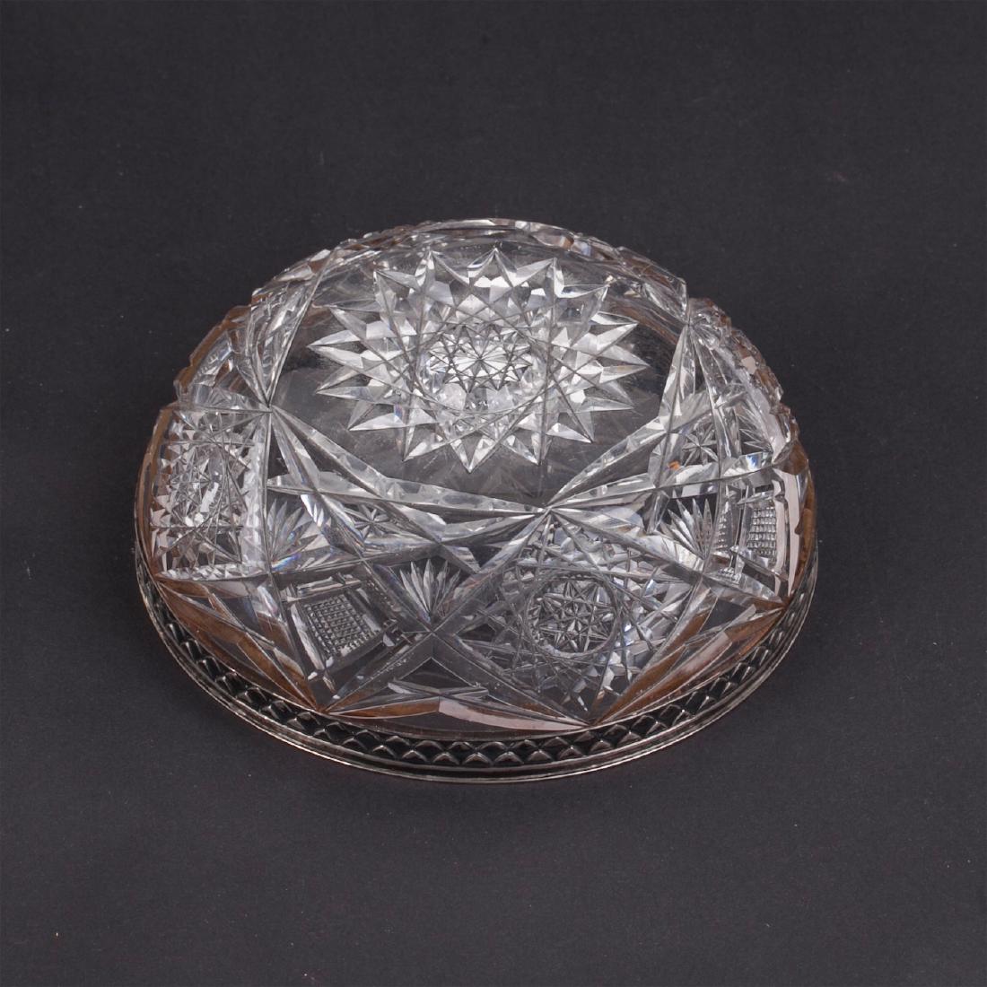 Russian silver & crystal vase with a"fish scale" — image 2