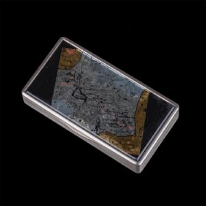 Faberge casket with Moscow-Petersburg region map — image 1