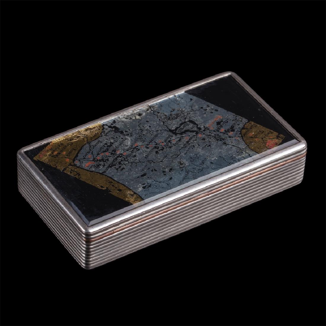 Faberge casket with Moscow-Petersburg region map — image 3