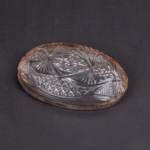 Russian silver and crystal tray — image 2