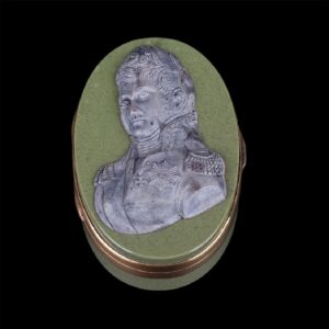 Russian silver-gilt and porfiry casket — image 1