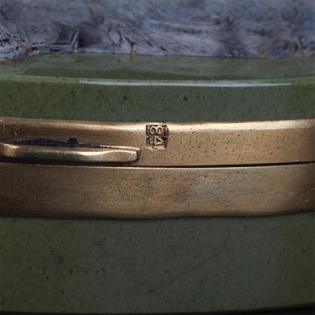 Russian silver-gilt and porfiry casket — image 5