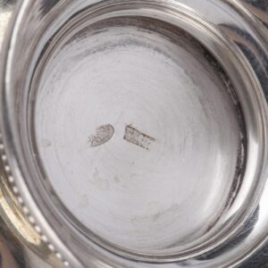 Russian silver & niello cup on a dish — image 5