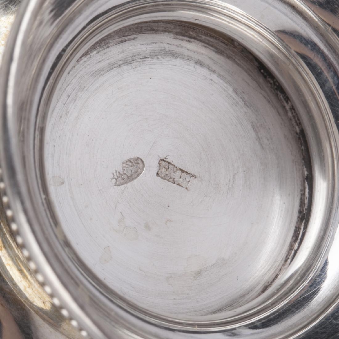 Russian silver & niello cup on a dish — image 5