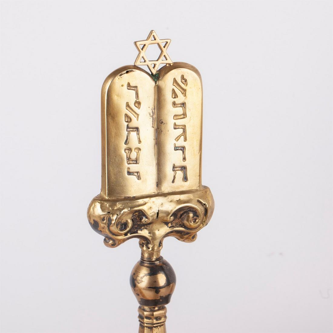 An impressive rococo style Menorah — image 2