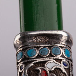 A Russian silver an enamel pencil holder — image 3
