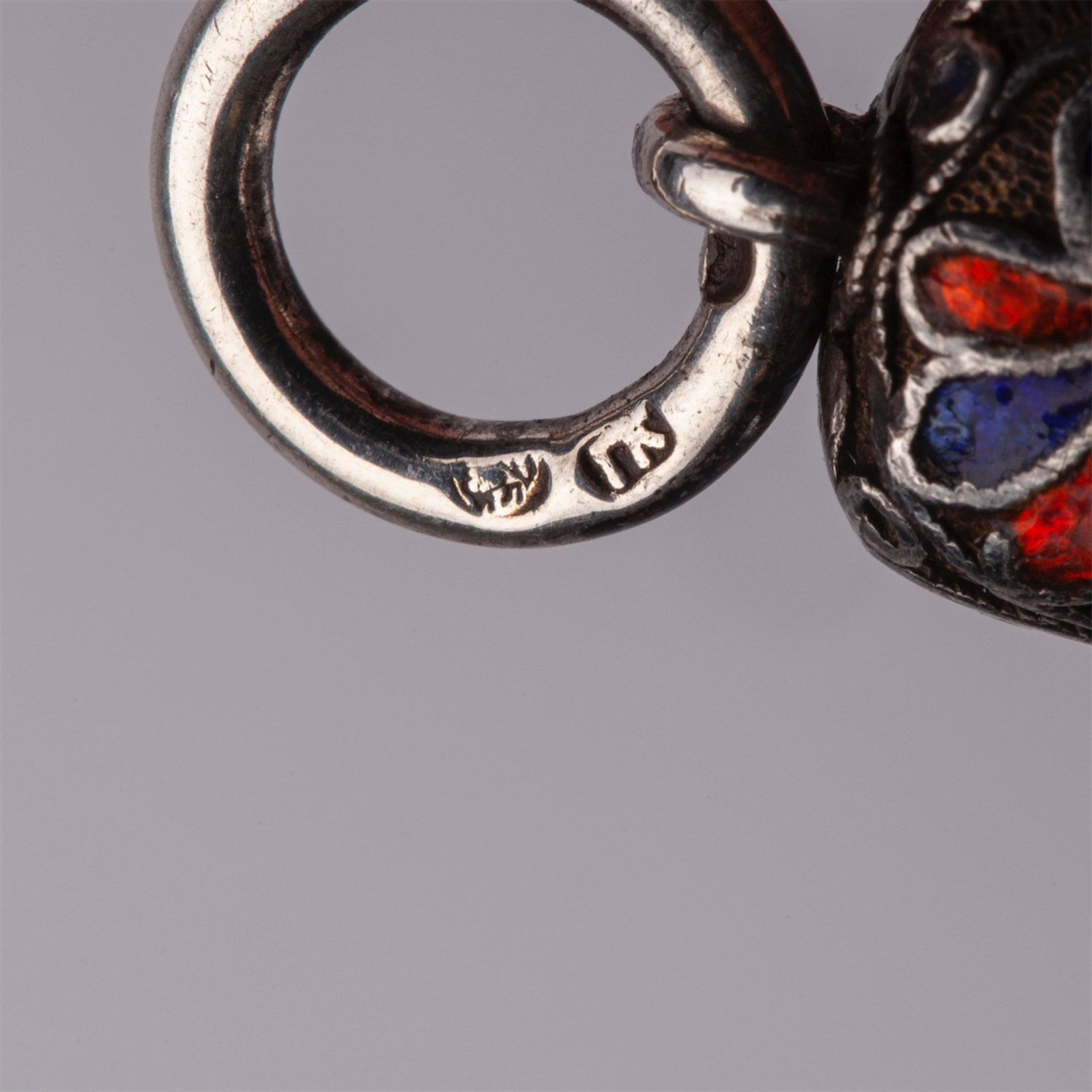 A Russian silver an enamel pencil holder — image 5