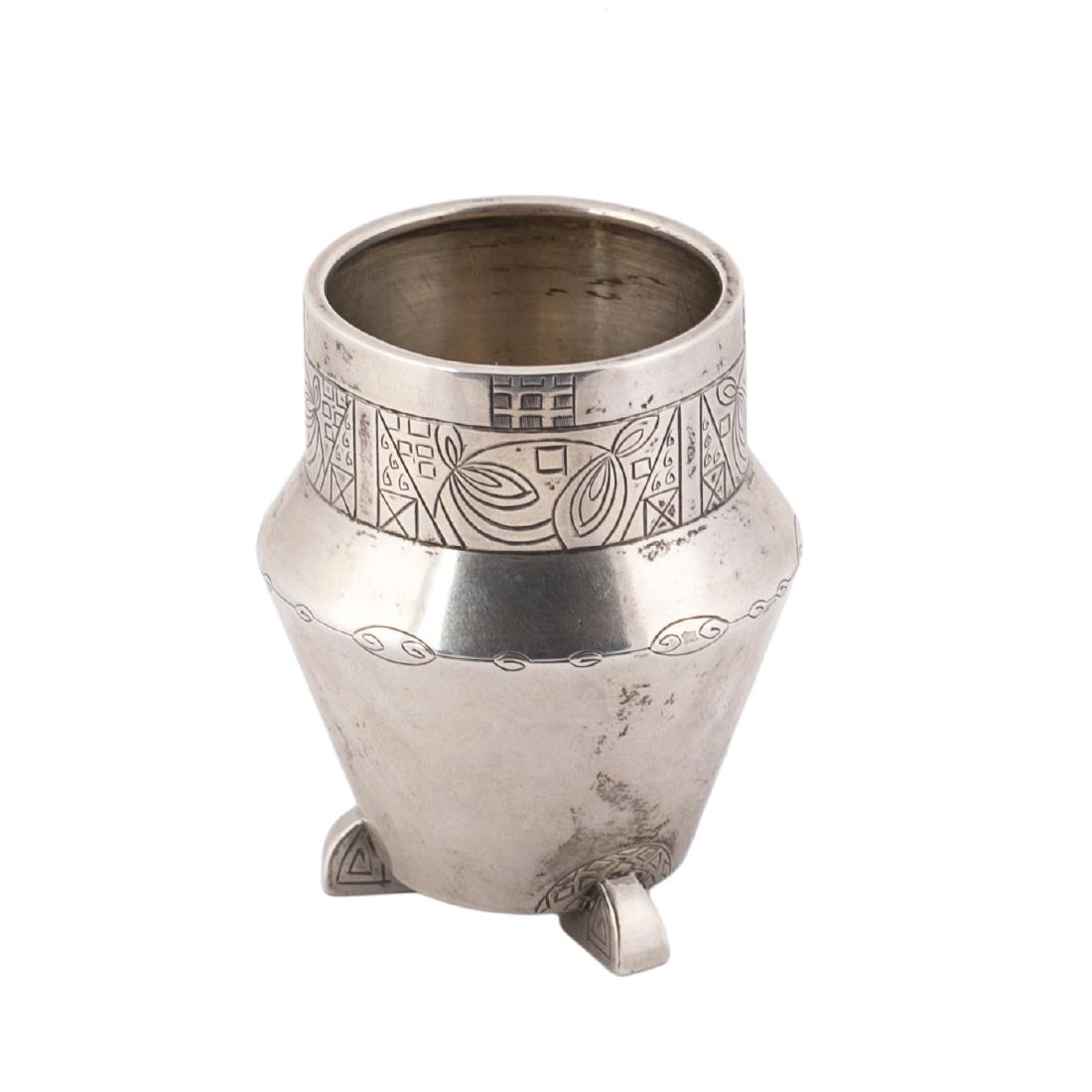 Russian art noveau style beaker by I. Khlebnikov — image 2