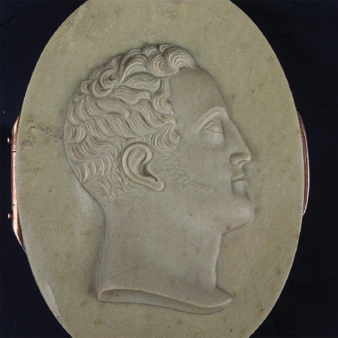 Russian gold casket with Nikolay I bas-relief — image 3