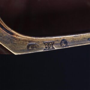 Silver-gilt, jasper casket with Peter bas-relief — image 6