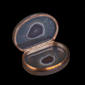 Russian gold and agate stone snuff-box — image 3