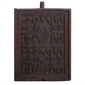 A Greek icon depicting an altar screen — image 1