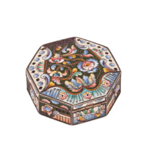 A Russian silver and cloisonne enamel snuff box — image 2