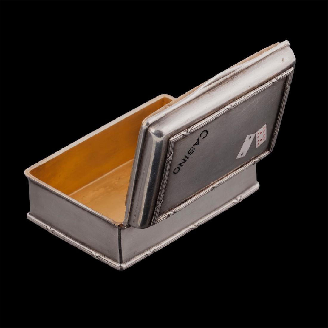 Russian silver-gilt case for playing cards — image 2