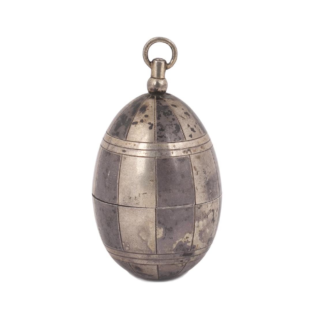 Russian silver travel cigar astray and a punch — image 1