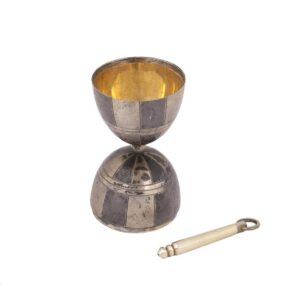 Russian silver travel cigar astray and a punch — image 2