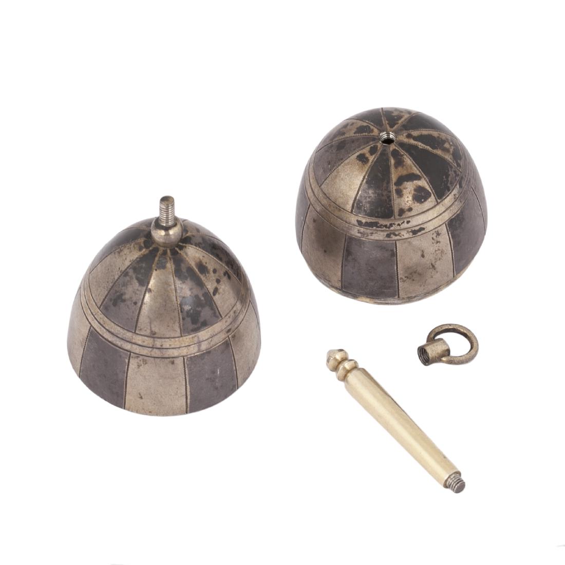 Russian silver travel cigar astray and a punch — image 3