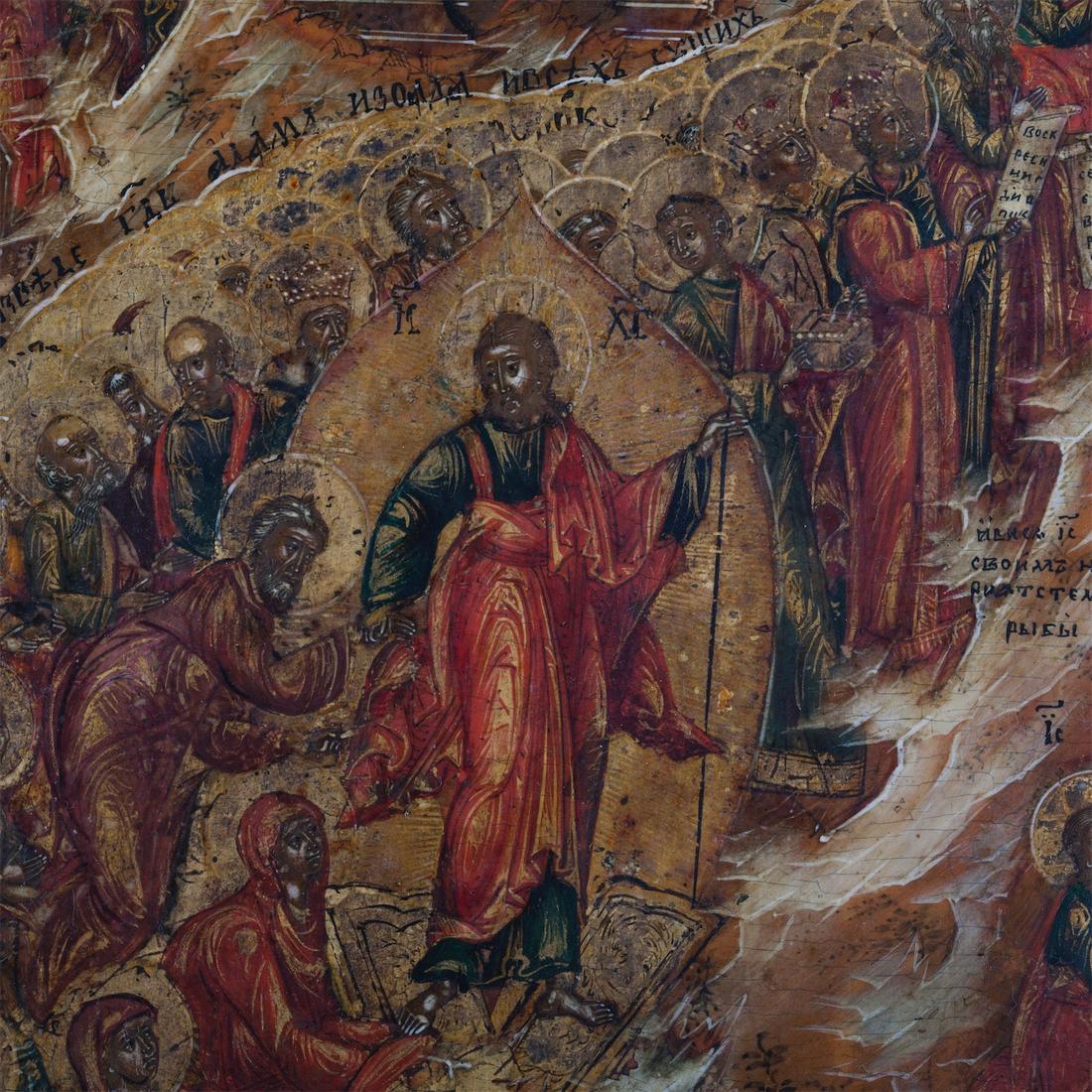 A finely painted Russian icon of Nativity — image 3