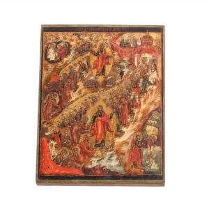 A finely painted Russian icon of Nativity — image 5