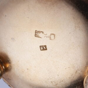 A pair of massive silver and enamel salt cellars — image 5