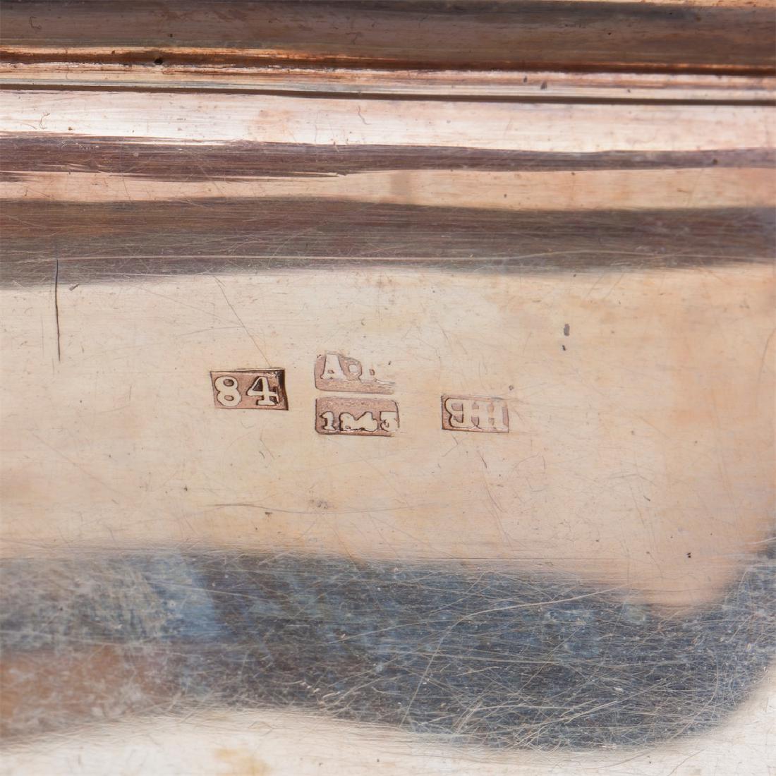 Russian cast silver-gilt and gold hinge casket — image 6