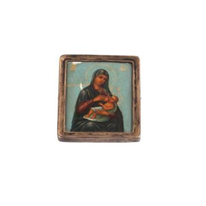 Rare Russian travel icon "Nursing Madonna" — image 6