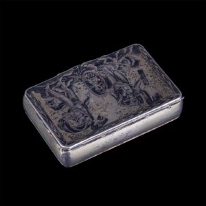 Russian silver-gilt and niello casket — image 2