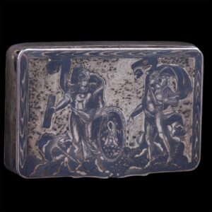 Russian silver-gilt and niello casket — image 3