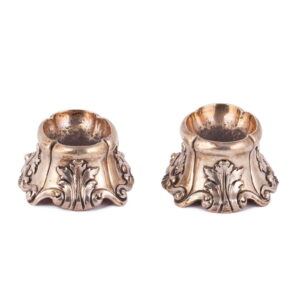 A pair of Russian baroque salt cellars — image 2