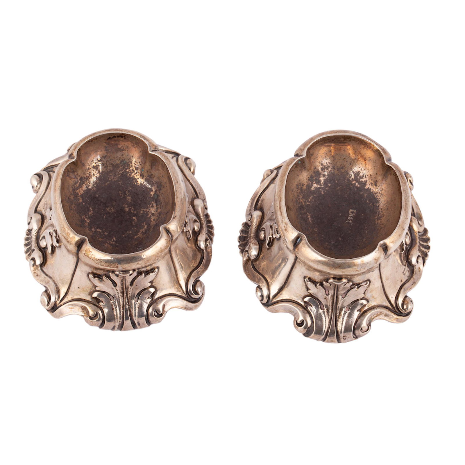 A pair of Russian baroque salt cellars — image 5