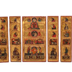 Russian 15-panel portable iconostasis — image 2