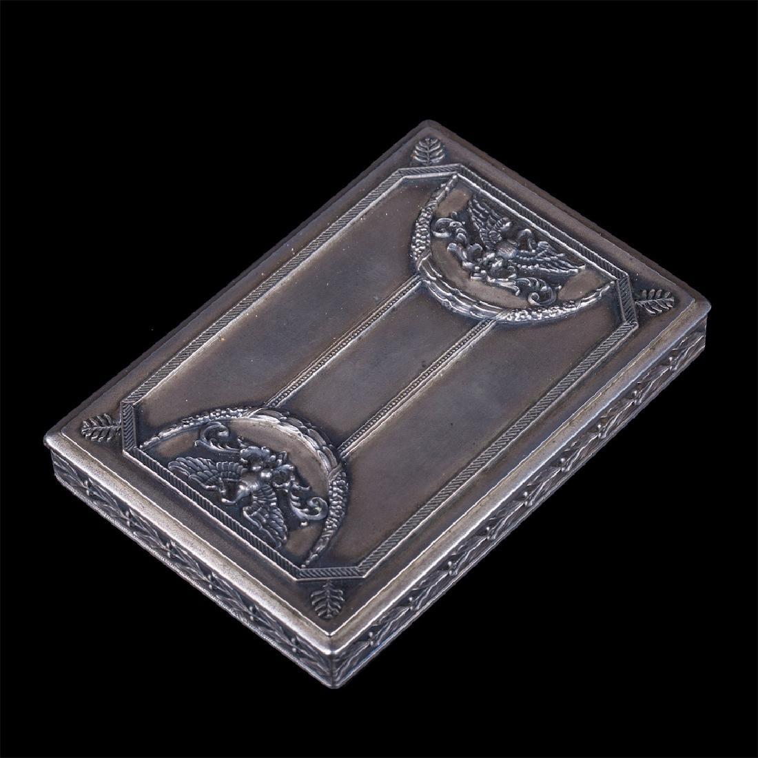 Russian cast silver-gilt casket — image 1