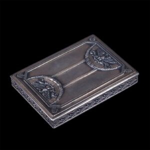 Russian cast silver-gilt casket — image 2