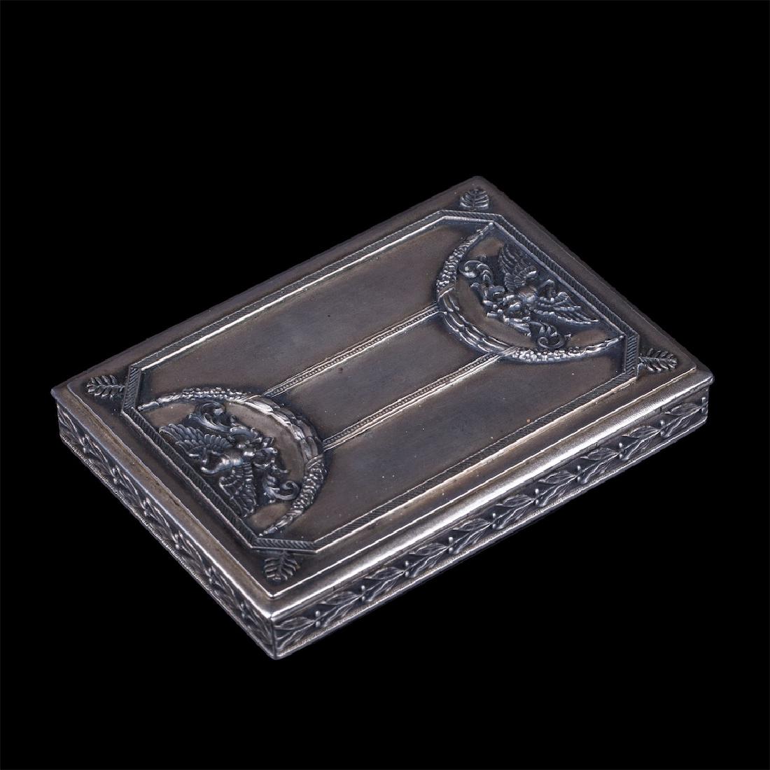 Russian cast silver-gilt casket — image 2
