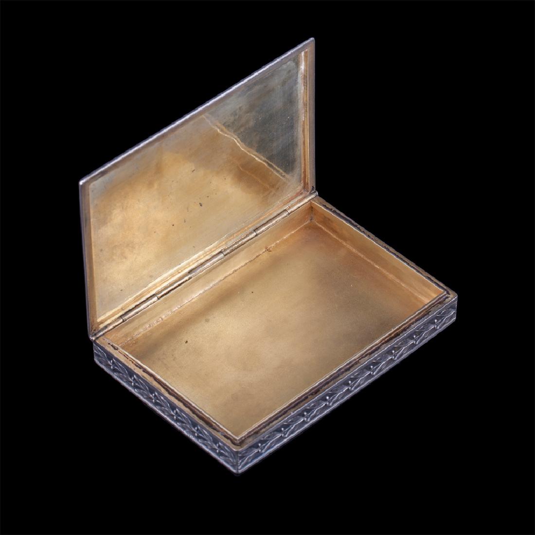 Russian cast silver-gilt casket — image 3