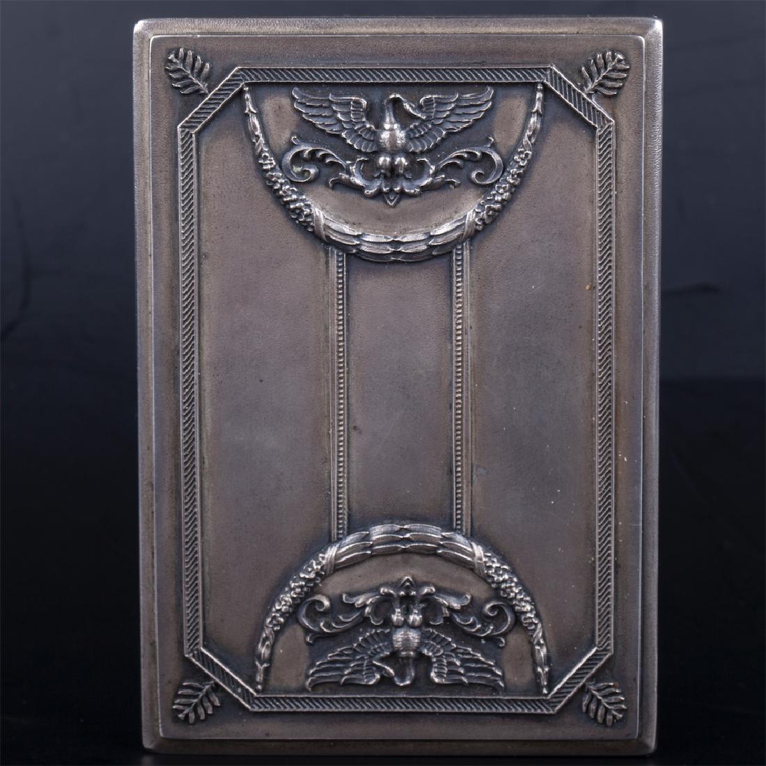 Russian cast silver-gilt casket — image 5