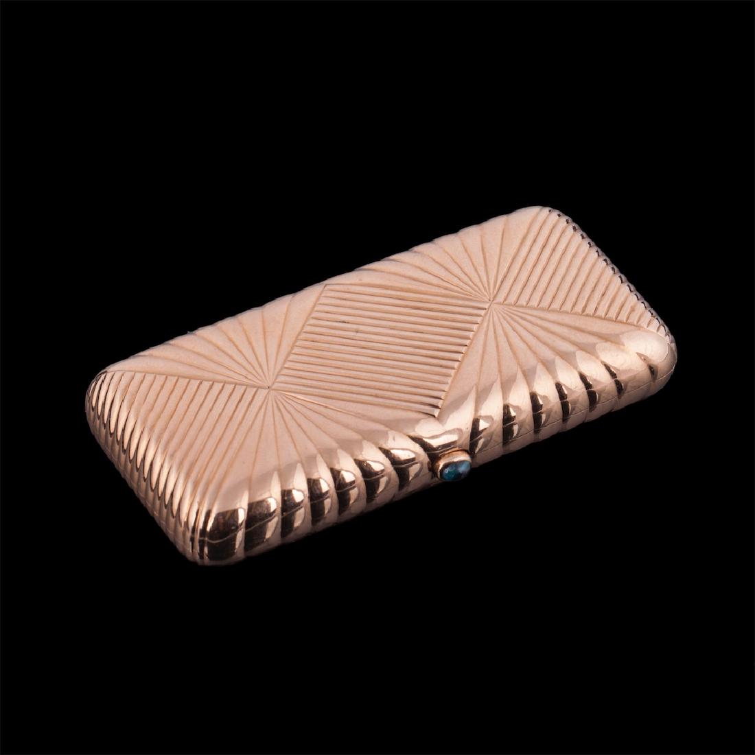 Russian gold cigarette case — image 1