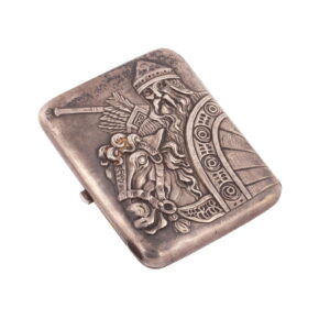 A Russian silver and engraved cigarette case — image 1