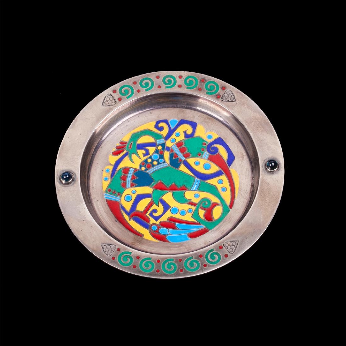 Unusual Art Nouveau dish by Faberge — image 1