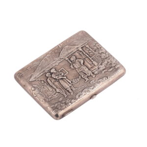 A Russian silver and engraved cigarette case — image 1