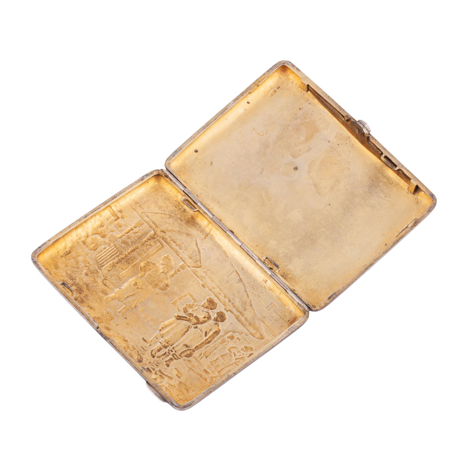 A Russian silver and engraved cigarette case — image 3