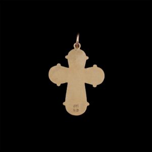 Russian gold 14K wearable cross — image 2