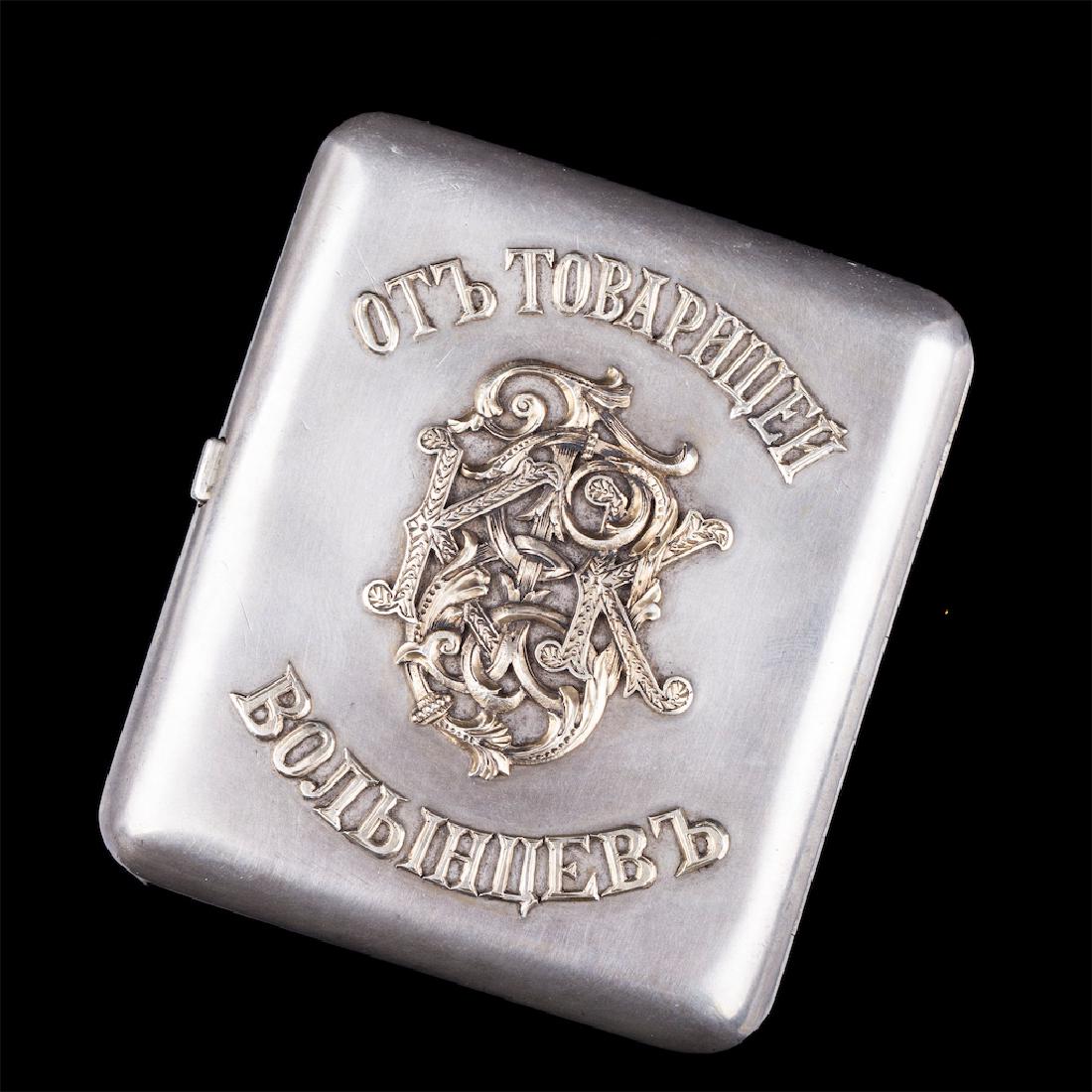 Russian silver and enamel cigarette case — image 3