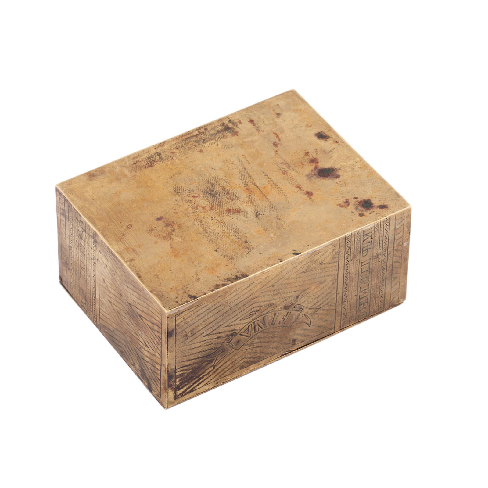 A Russian brass cigar box — image 2