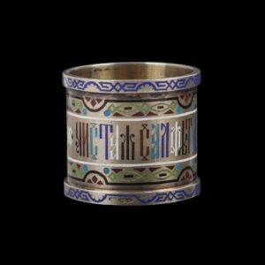 Russian napkin ring with proverb — image 2