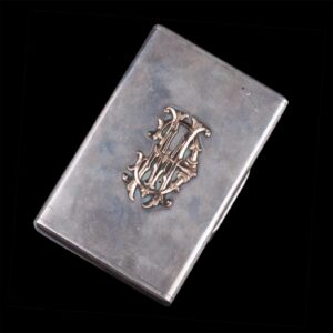 Russian silver-gilt cigarette case — image 1
