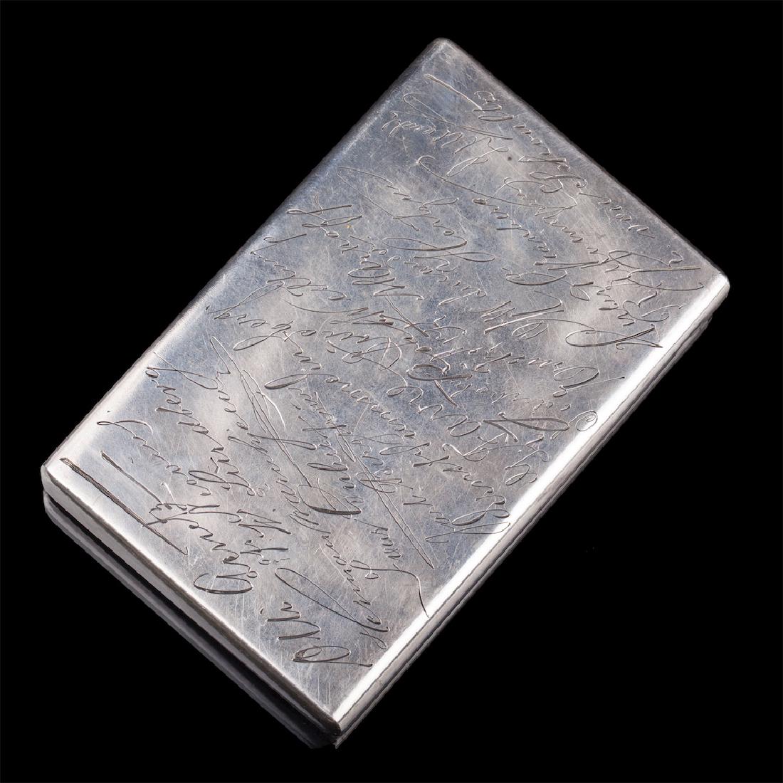 Russian silver-gilt cigarette case — image 2